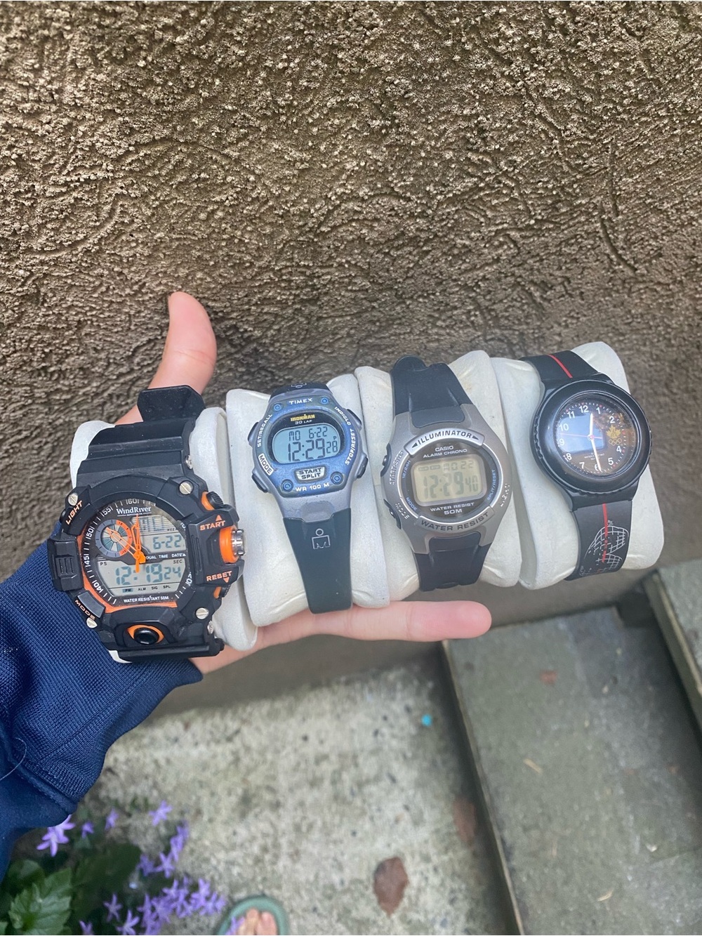 4 digital watches for sale in very good condition